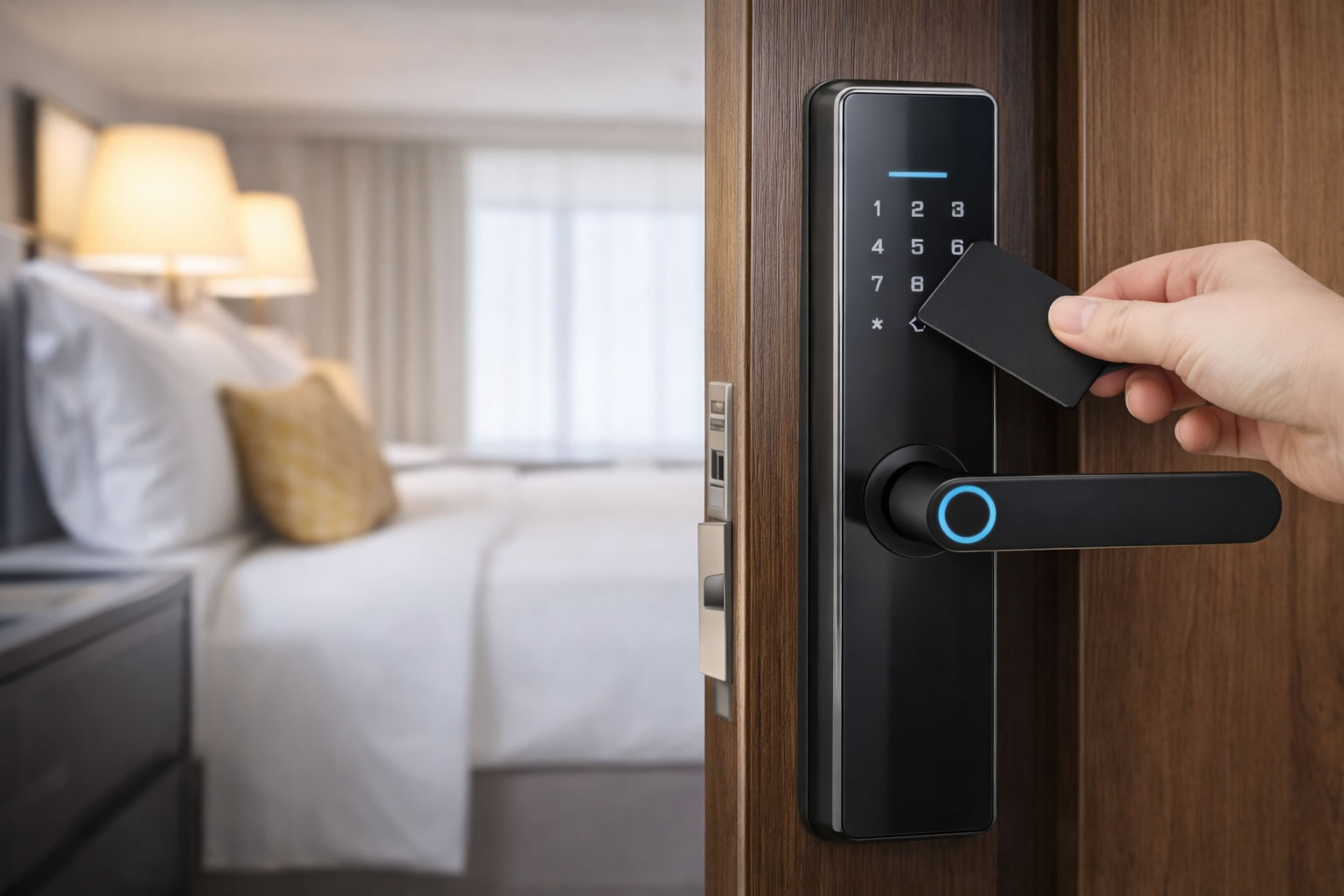 Cerraduras electr&oacute;nicas para hotel